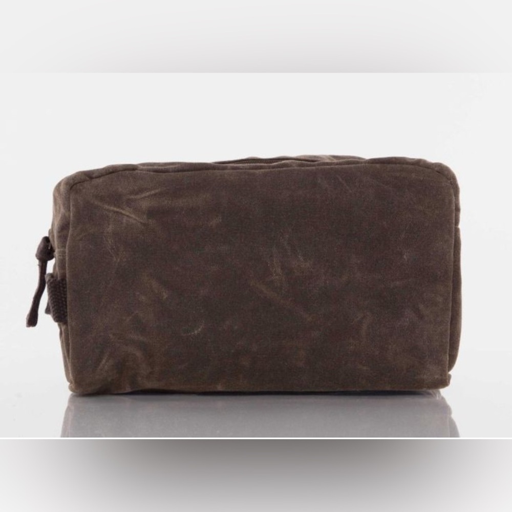New with Tags - CB Station Men's Tan Waxed Canvas Toiletry Bag